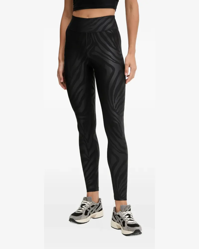 Casall zebra-print leggings - Schwarz Schwarz