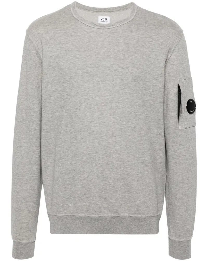 C.P. Company Sweatshirt mit Linsen-Detail Grau