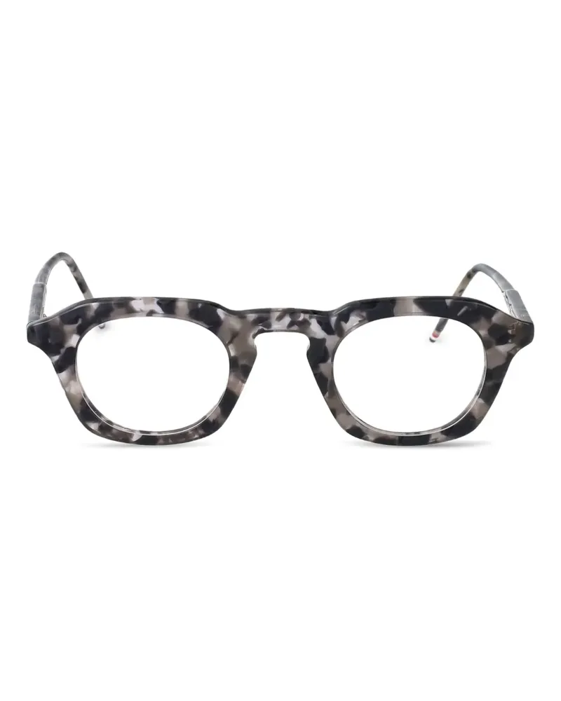 Thom Browne round neck glasses - Schwarz Schwarz