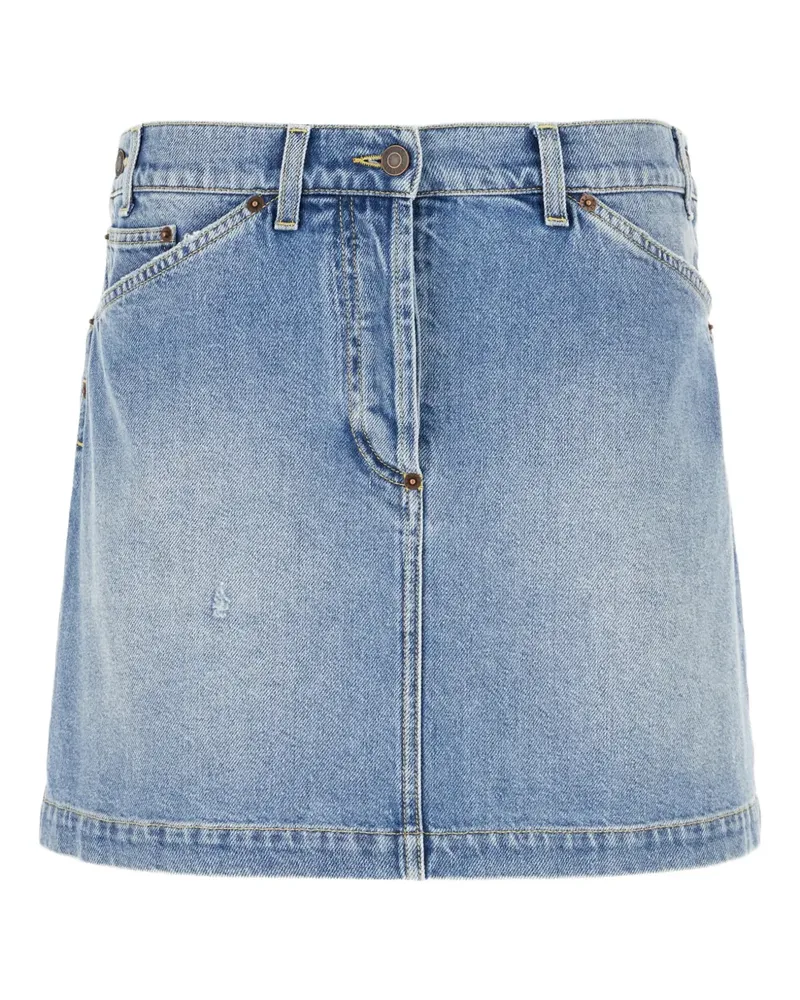 Moschino Jeansrock mit Taschen - Blau Blau