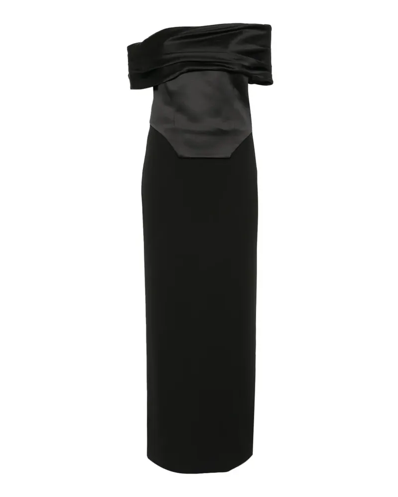 Solace London The Crawford maxi dress in black - Schwarz Schwarz