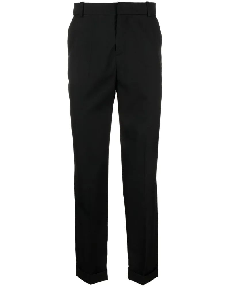 Balmain Klassische Hose mit Bundfalten - Schwarz Schwarz