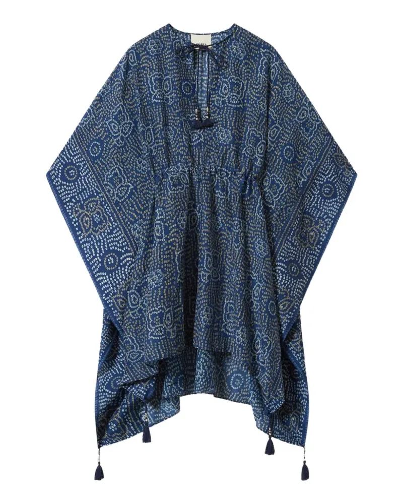 Isabel Marant LORELIZ tassel patterned cover-up - Blau Blau