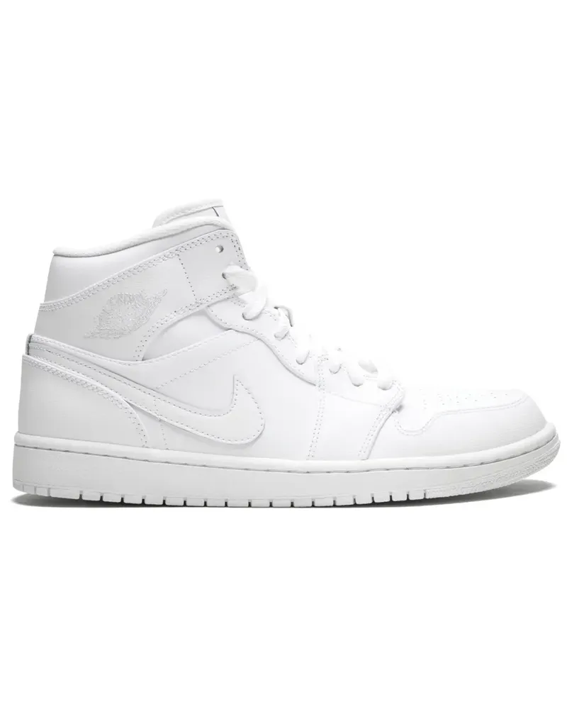 Jordan Air  1 Mid Sneakers - Weiß Weiß