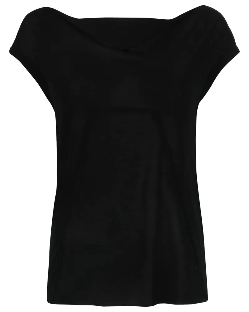 Rick Owens T-Shirt mit rundem Ausschnitt - Schwarz Schwarz