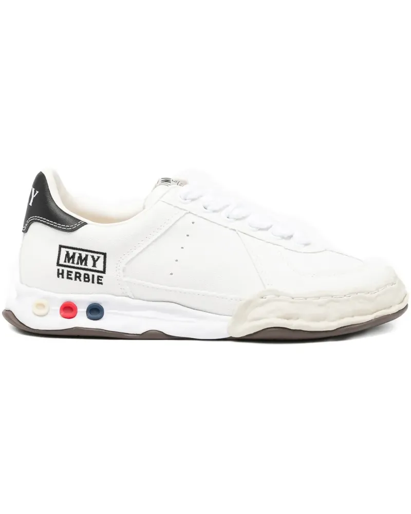 MIHARAYASUHIRO logo-embroidered trainers - Weiß Weiß