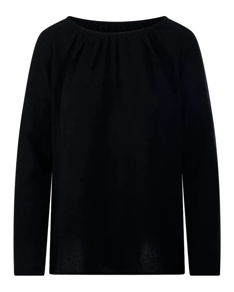 ALLUDE Gerafftes Oberteil - Schwarz Schwarz
