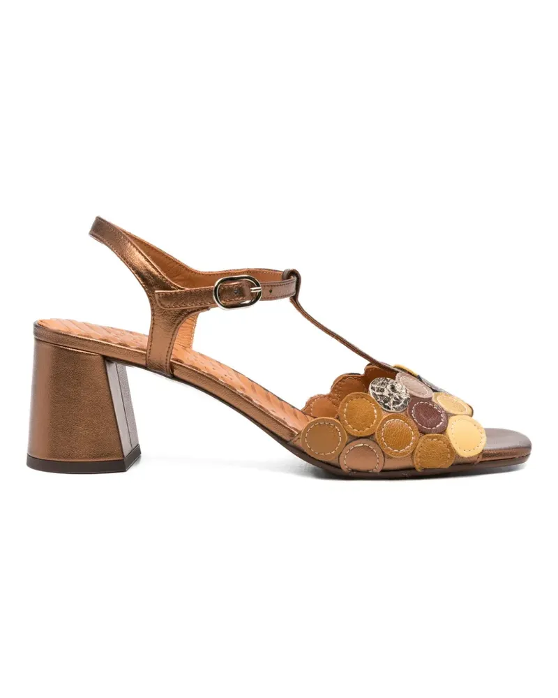 Chie Mihara Rycuse metallic-effect sandals - Braun Braun