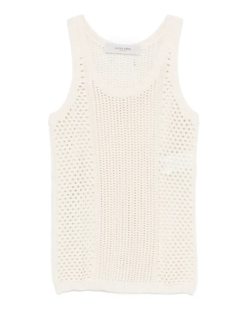Golden Goose open-knit vest - Nude Nude