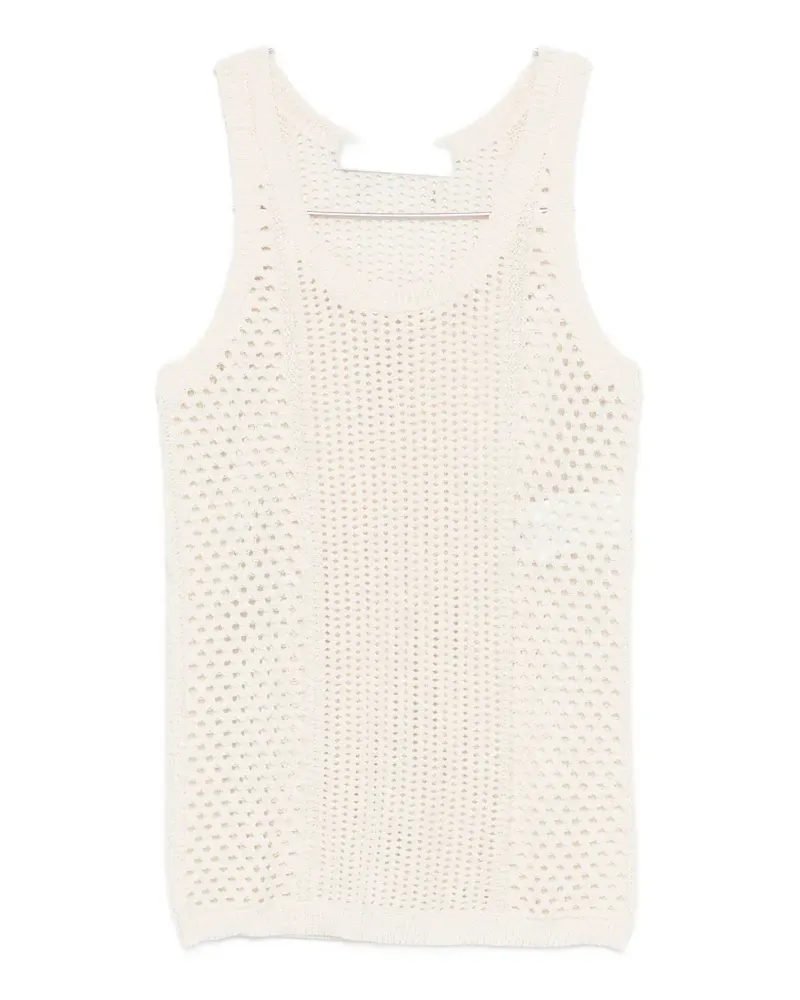 Golden Goose open-knit vest - Nude Nude