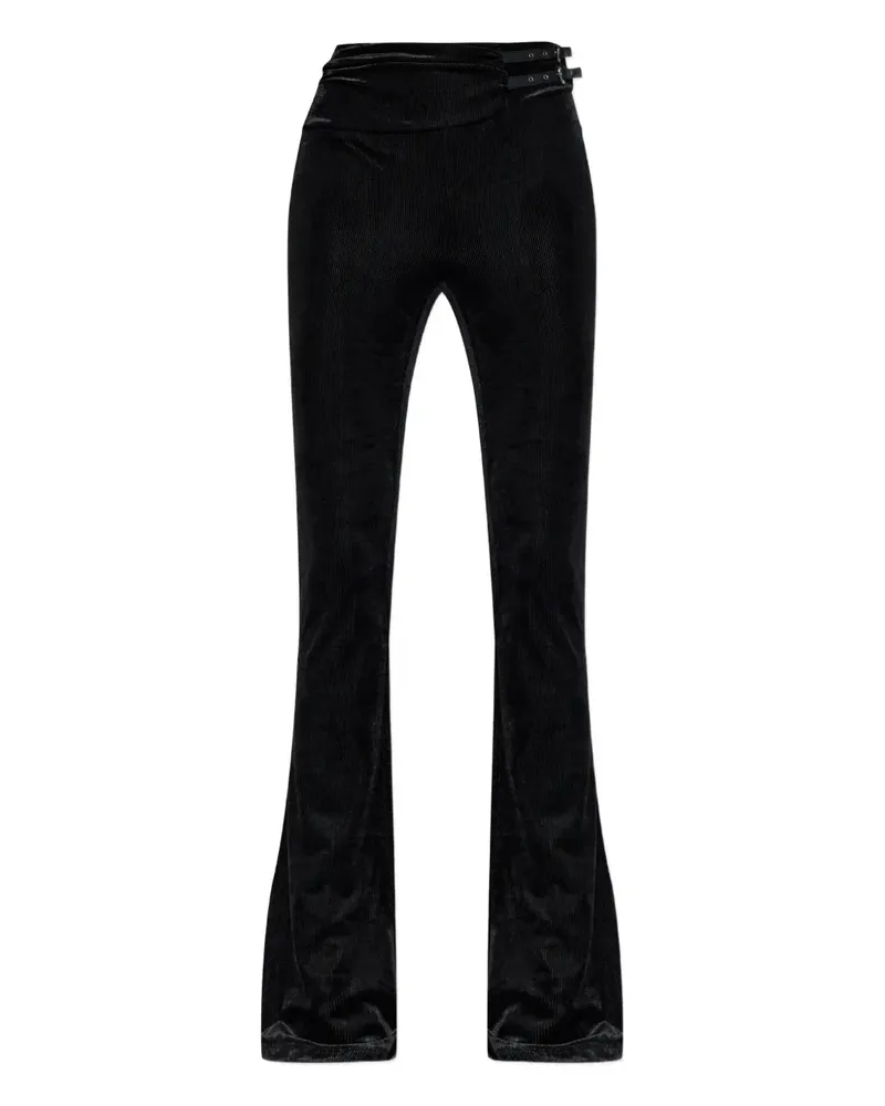 Versace Jeans buckled trousers - Schwarz Schwarz