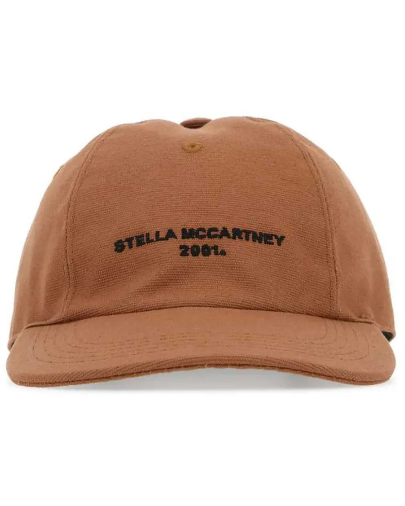 Stella McCartney Baseballkappe mit Logo-Stickerei Braun