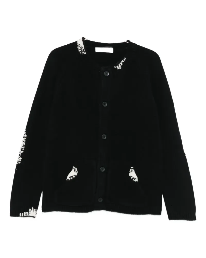 BLUEMARBLE wool cardigan - Schwarz Schwarz