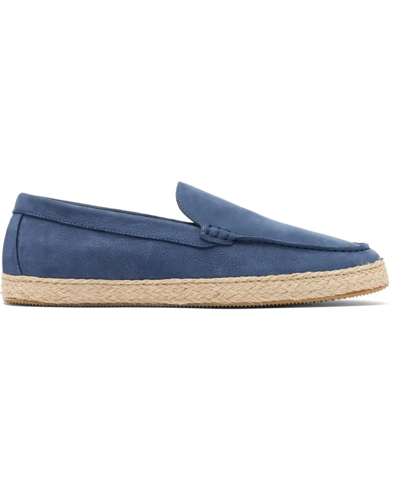 Scarosso Lino Espadrilles mit mandelförmiger Kappe - Blau Blau