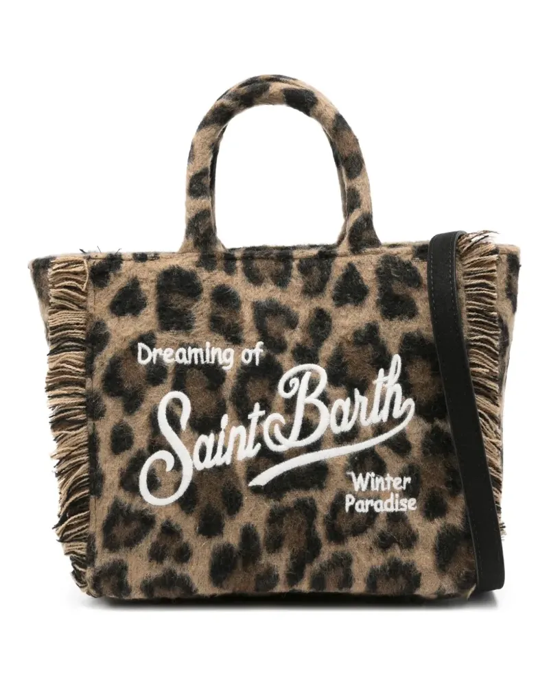 MC2 Saint Barth Vanity Shopper mit Leoparden-Print - Braun Braun
