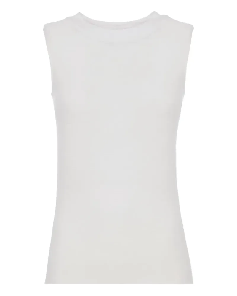 Giorgio Armani Geripptes Trägershirt - Weiß Weiß