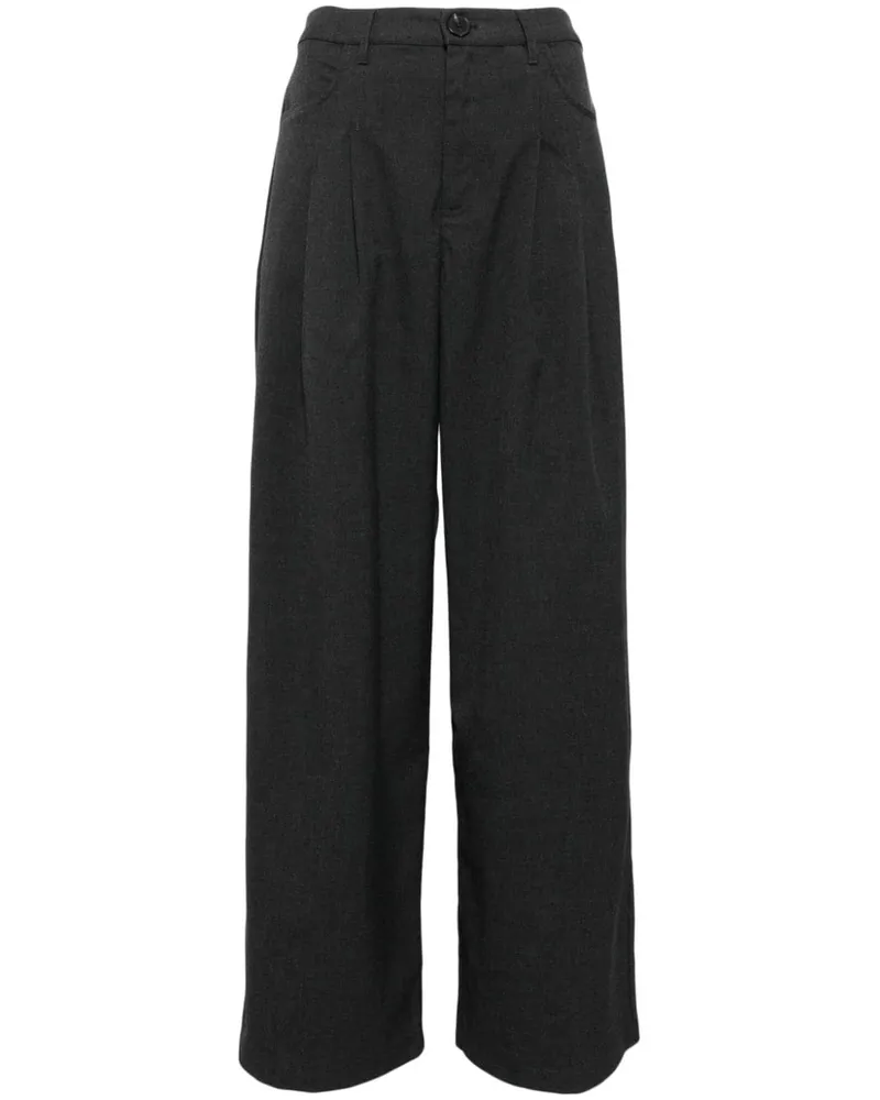 Tout a Coup Hose mit Bundfalten - Grau Grau
