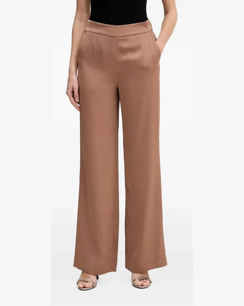 JOOP! Philine side-zip trousers - Braun Braun