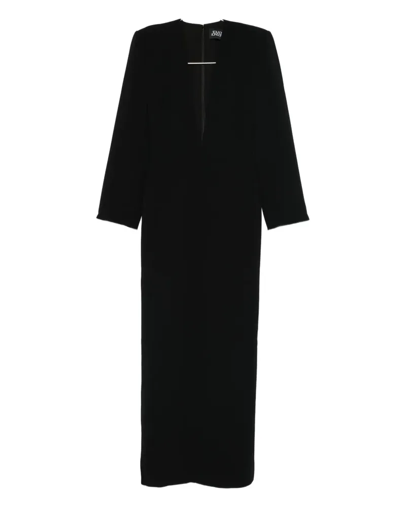 Solace London Deacon long-sleeve maxi dress - Schwarz Schwarz