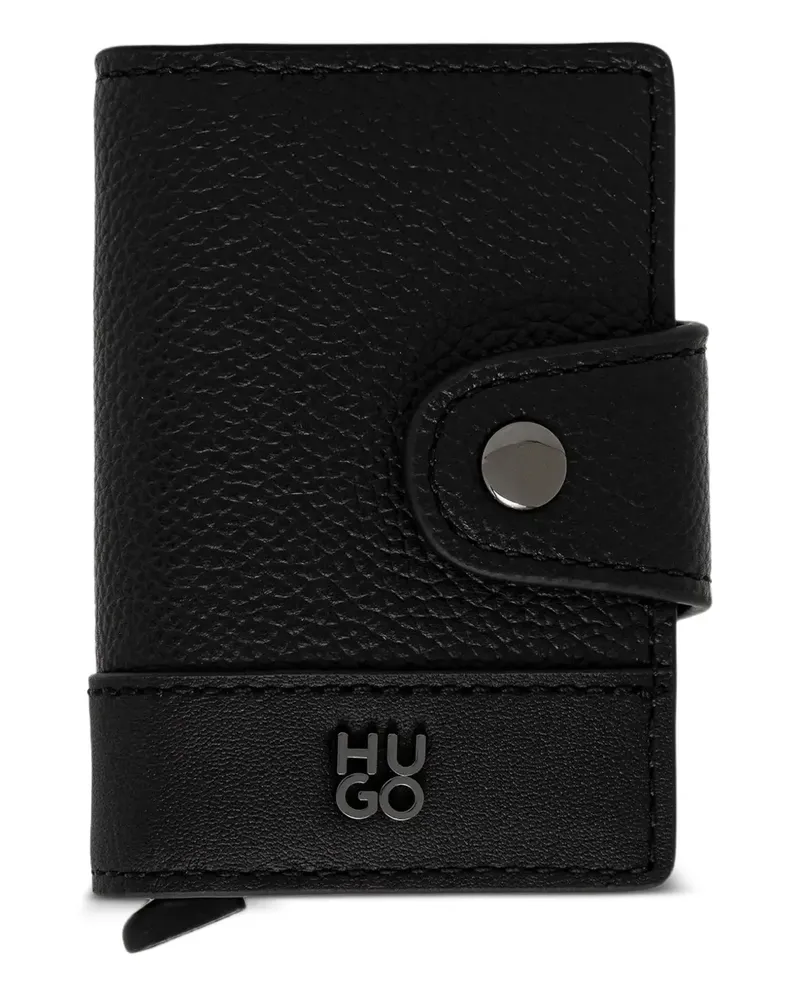 HUGO BOSS Geknöpftes Kartenetui - Schwarz Schwarz