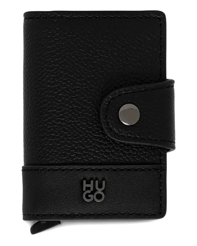 HUGO BOSS button card holder - Schwarz Schwarz