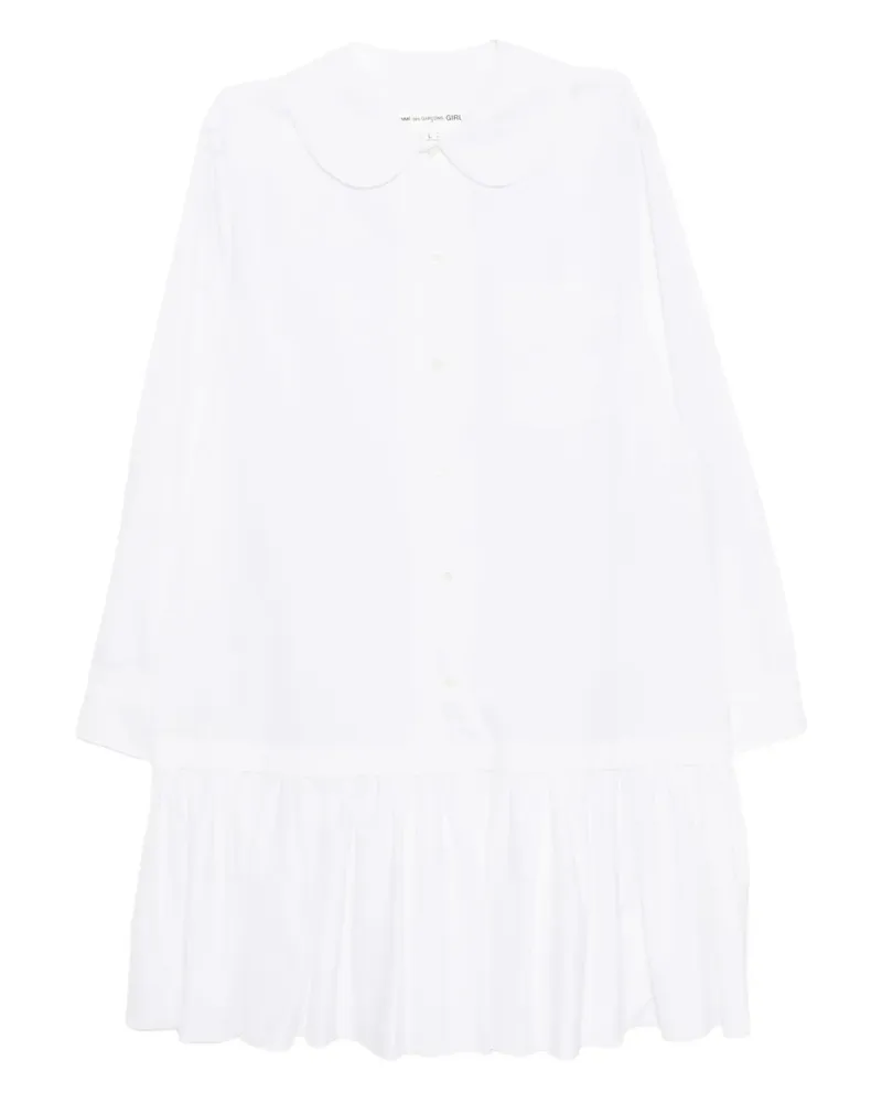 Comme des Garçons Klassisches Hemdkleid - Weiß Weiß