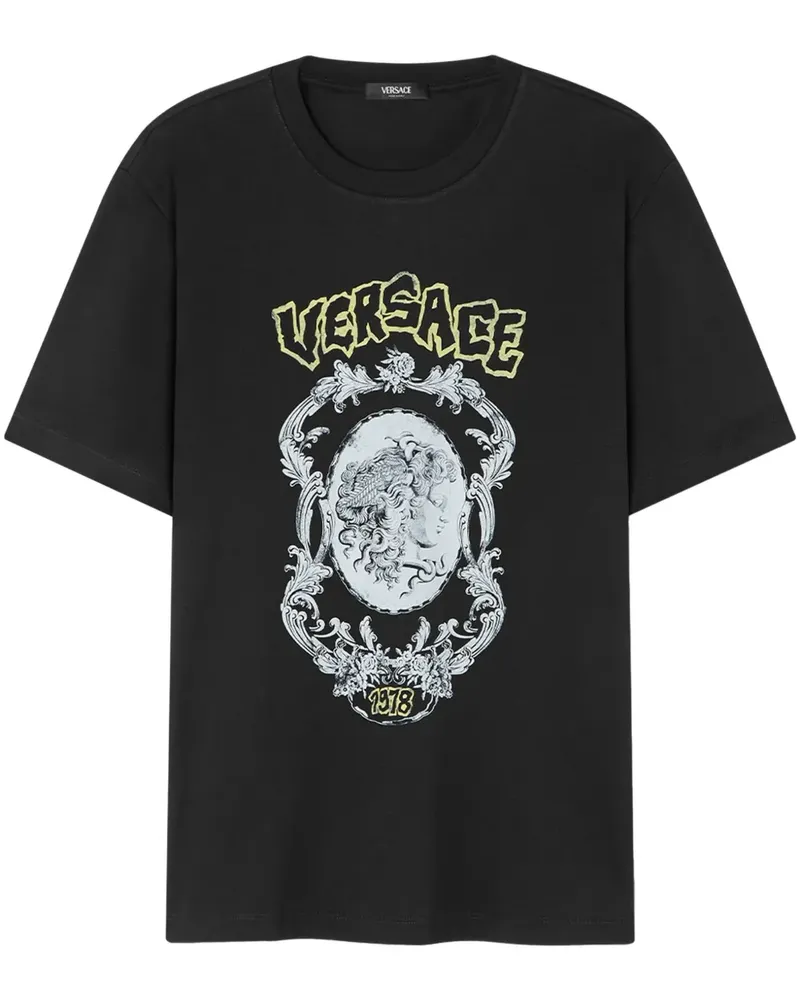 Versace Punk Cameo T-Shirt - Schwarz Schwarz