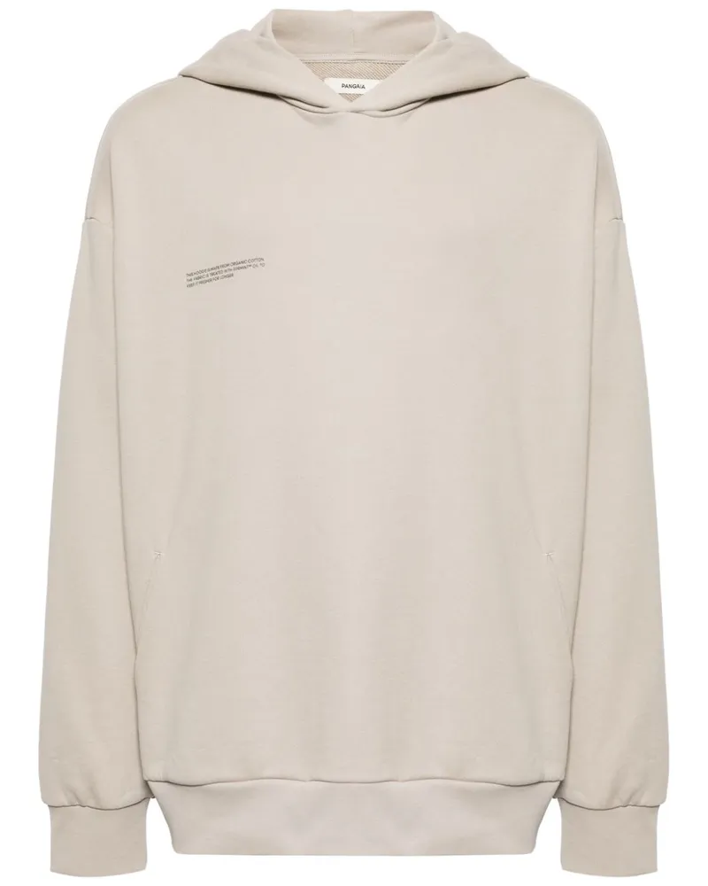 PANGAIA Hoodie aus Bio-Baumwolle mit Logo-Print - Nude Nude