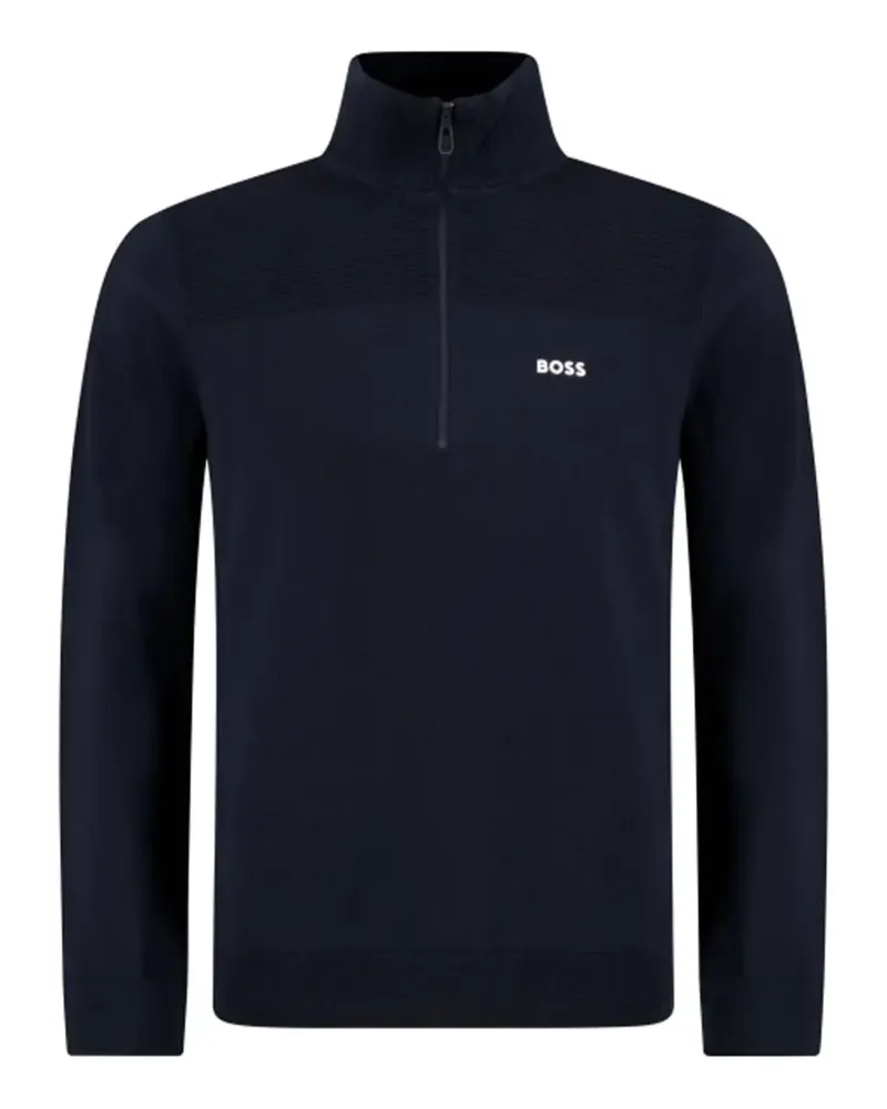HUGO BOSS Sweatshirt mit Reißverschluss - Blau Blau