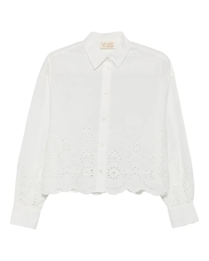 MC2 Saint Barth Oriane scalloped-hem shirt - Weiß Weiß