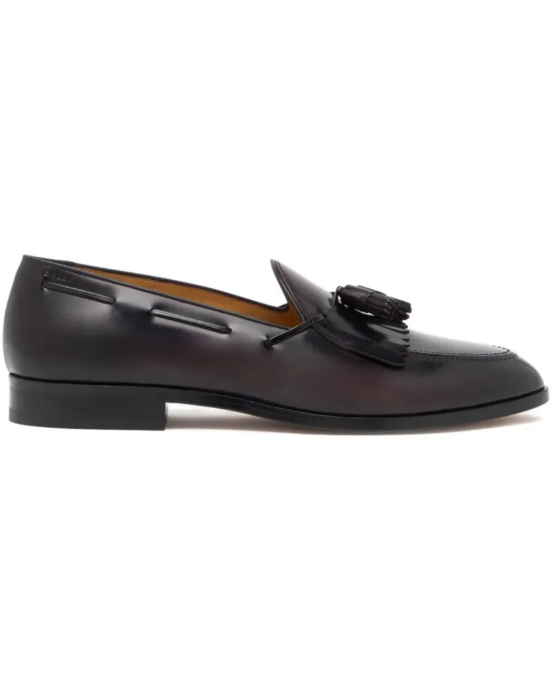 Bally Elite tassel leather loafers - Rot Rot