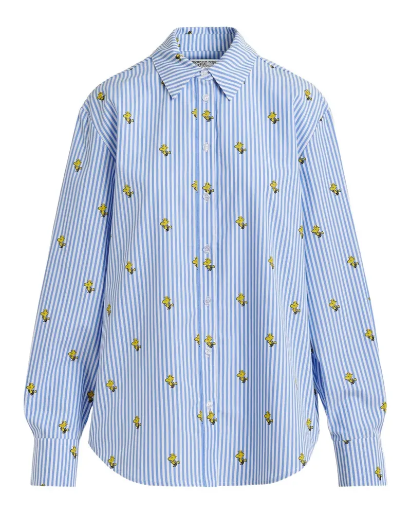 Essentiel Peanuts™ Snoopy-print striped shirt - Blau Blau