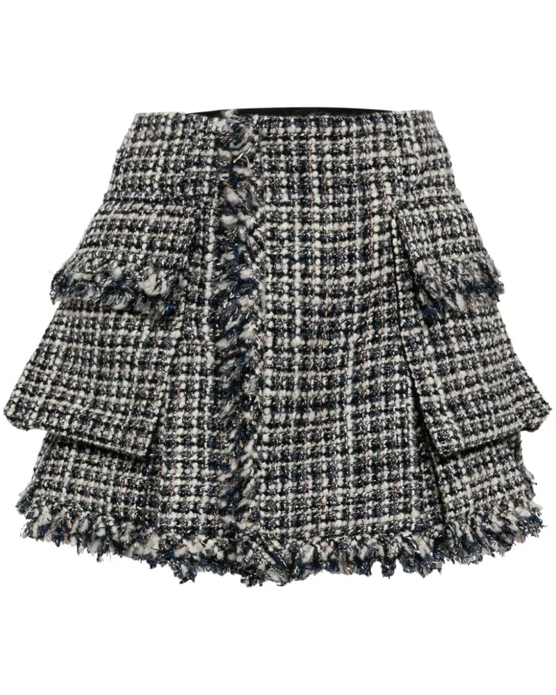 Sacai Twill-Rock aus Wollgemisch - Blau Blau