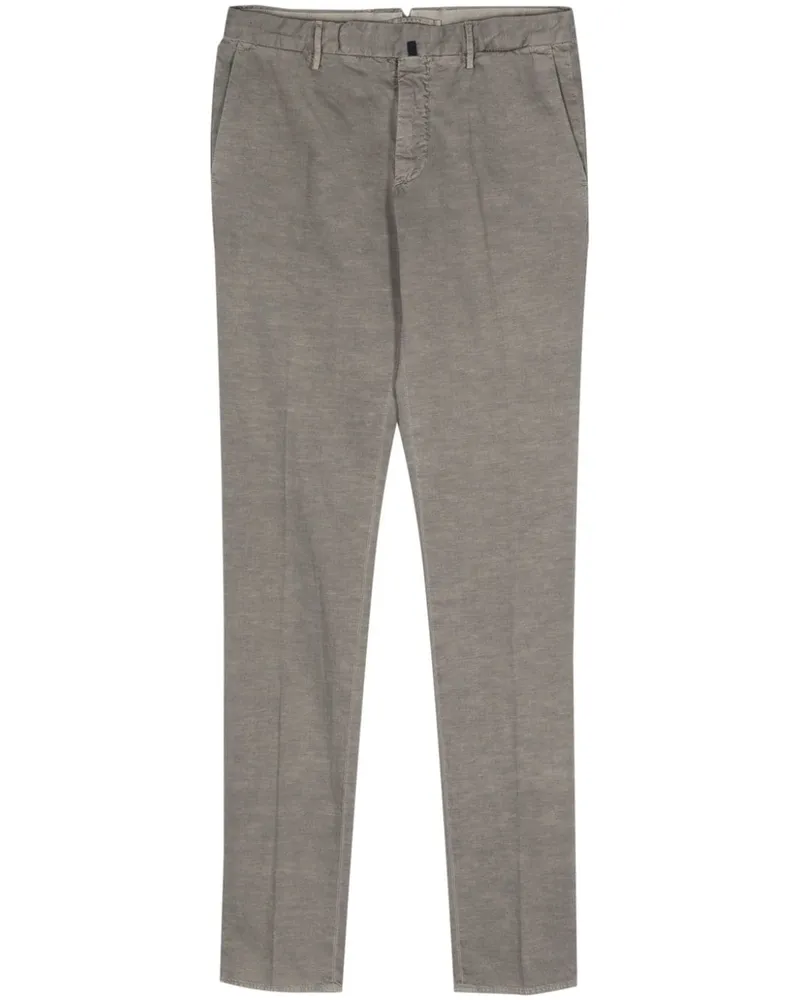 Incotex Hose mit Tapered-Bein - Grau Grau