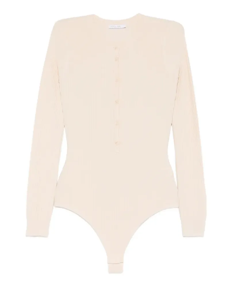 Patrizia Pepe button-fastening bodysuit - Nude Nude