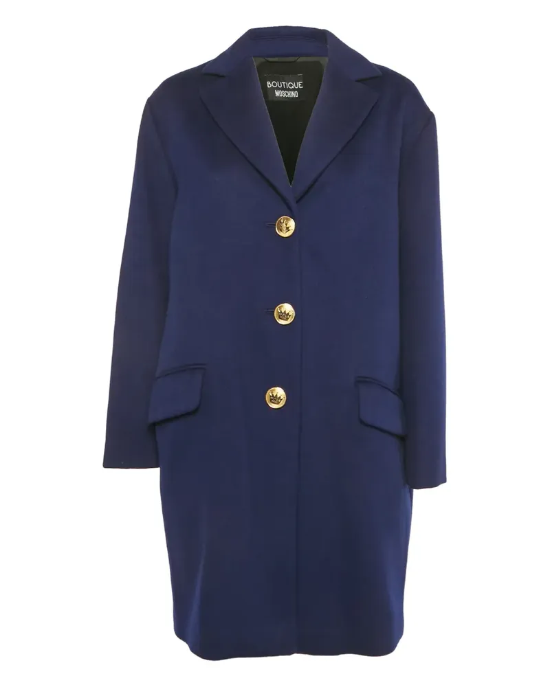 Moschino button-up coat - Blau Blau