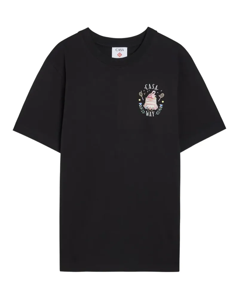 Casablanca Paris Casa Way graphic-print T-shirt - Schwarz Schwarz