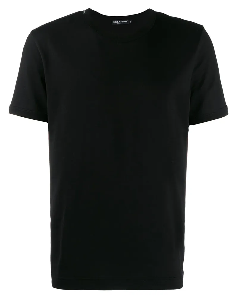 Dolce & Gabbana T-Shirt mit rundem Ausschnitt - Schwarz Schwarz