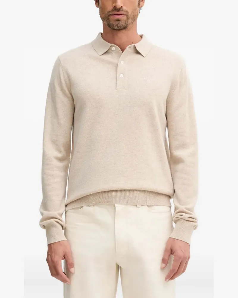 Barbour Poloshirt mit Logo-Stickerei - Nude Nude