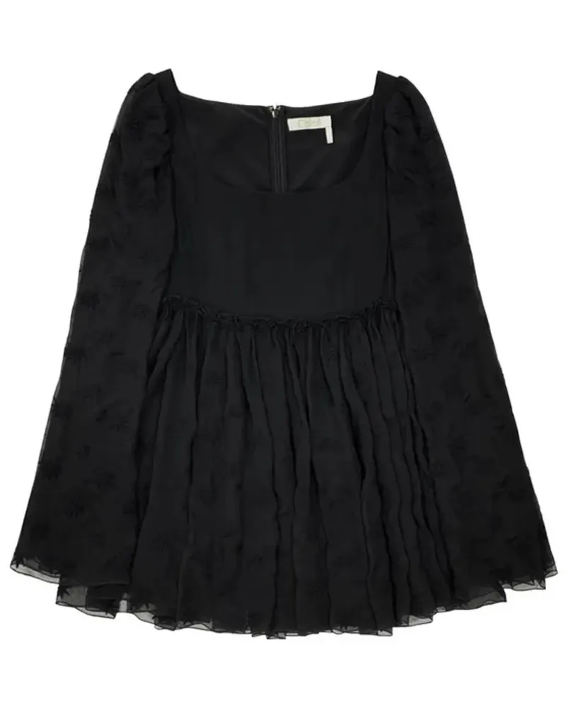 Chloé Besticktes Minikleid - Schwarz Schwarz
