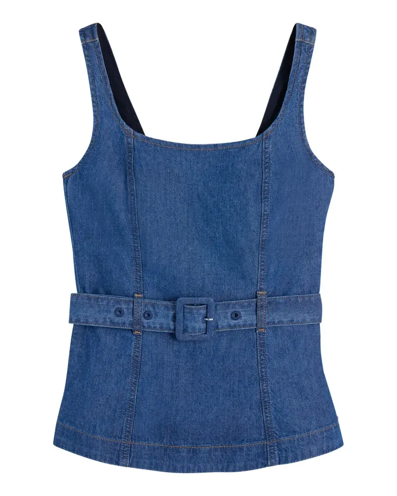Tommy Hilfiger belted denim top - Blau Blau