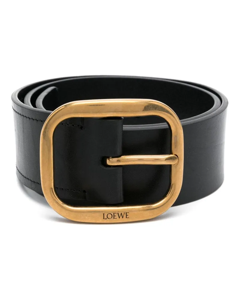 Loewe Gürtel mit Logo-Gravur - Schwarz Schwarz