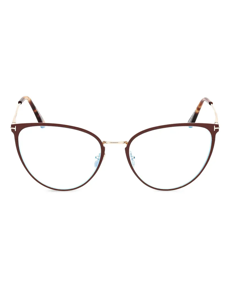 Tom Ford Brille im Cat-Eye-Design - Braun Braun