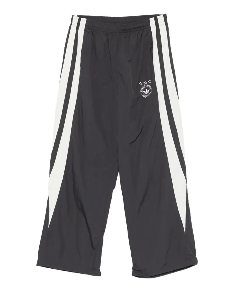 adidas GFX side-stripe logo-print track pants - Schwarz Schwarz
