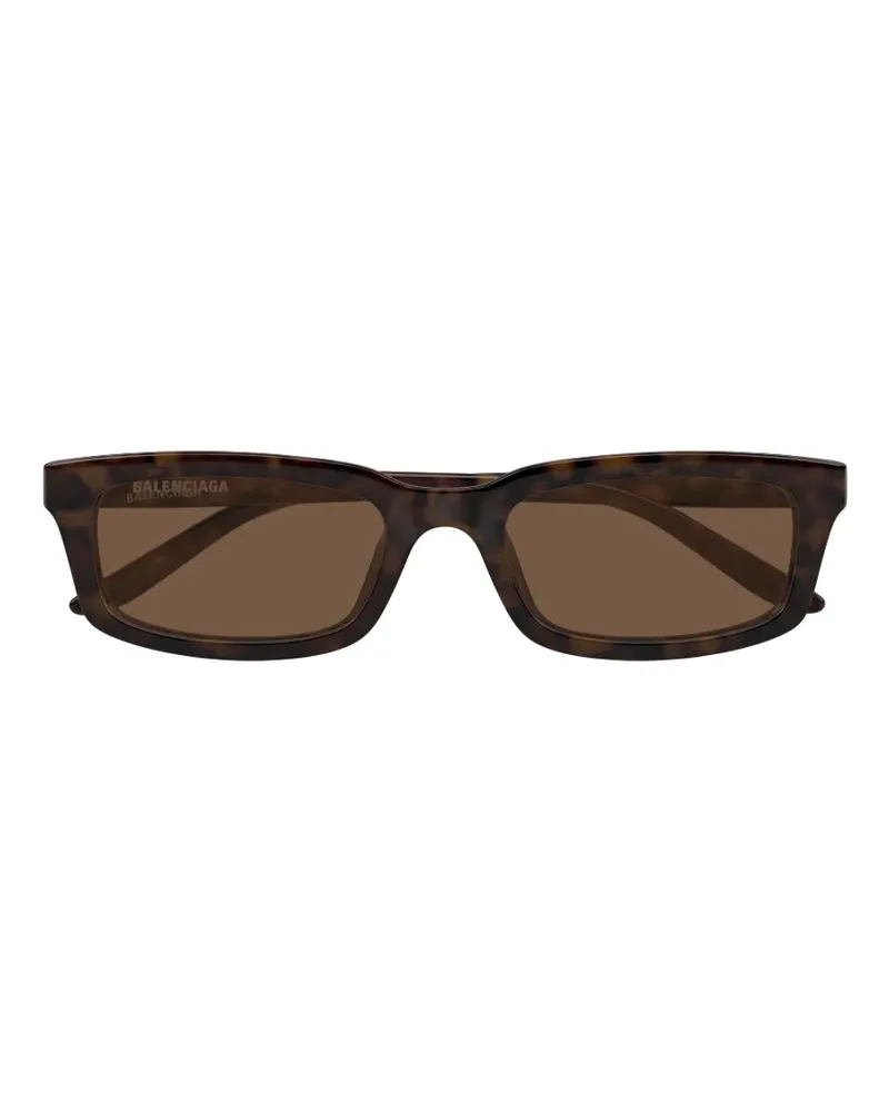 Balenciaga Eckige Sonnenbrille in Schildpattoptik - Braun Braun