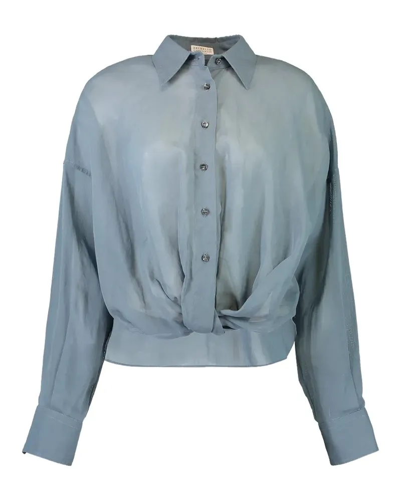 Brunello Cucinelli Monili T-Shirt - Blau Blau