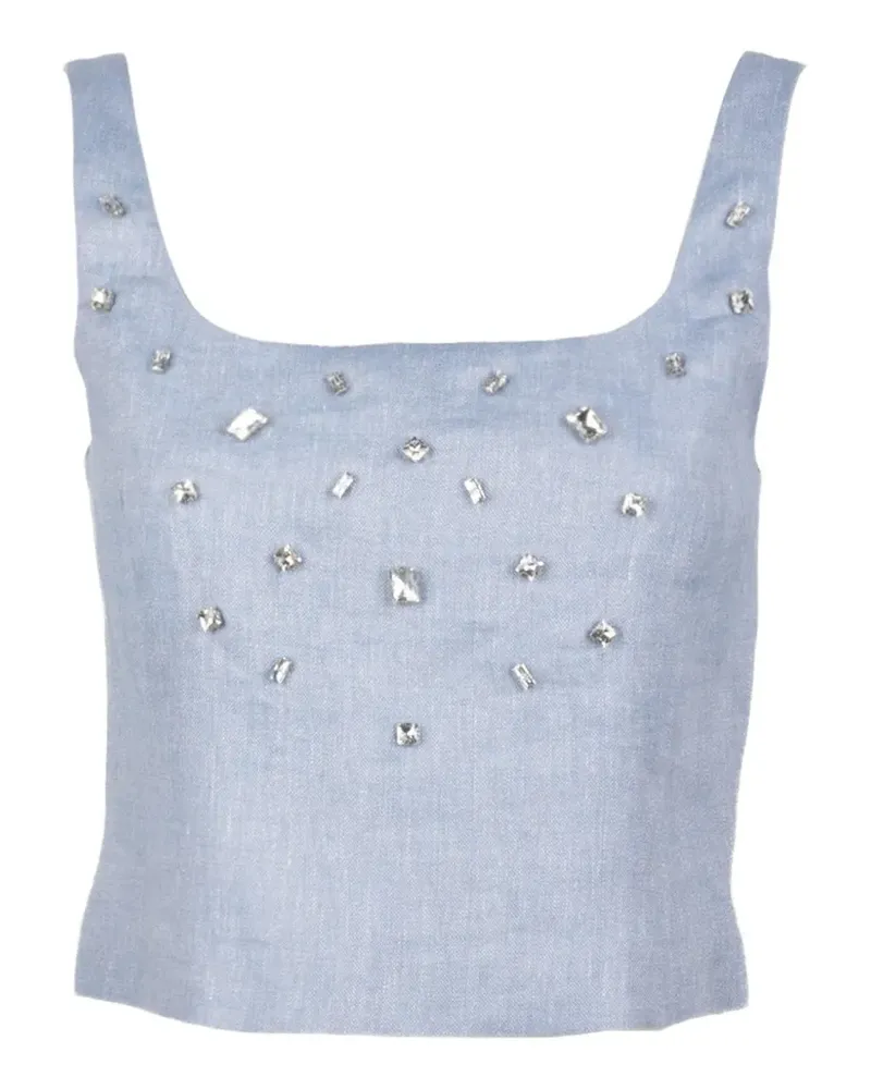 MARELLA Verziertes Cropped-Top - Blau Blau