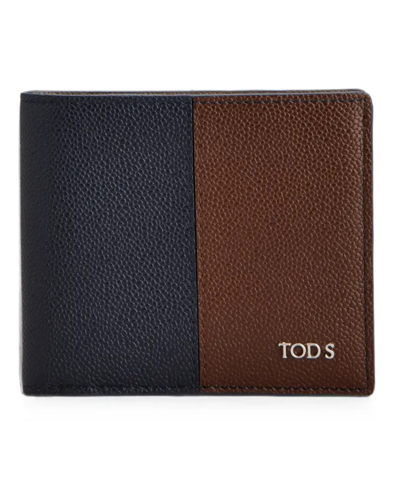 TOD'S Portemonnaie mit Logo-Schild - Blau Blau