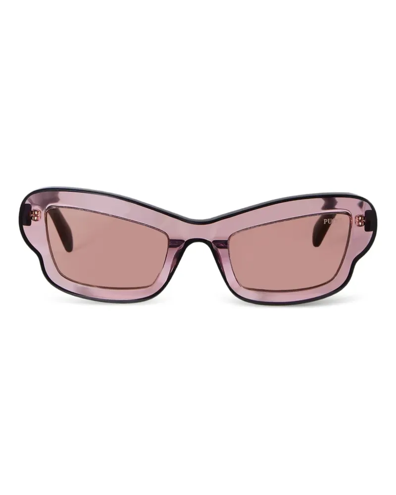 Emilio Pucci Sonnenbrille mit geometrischem Gestell - Rosa Rosa