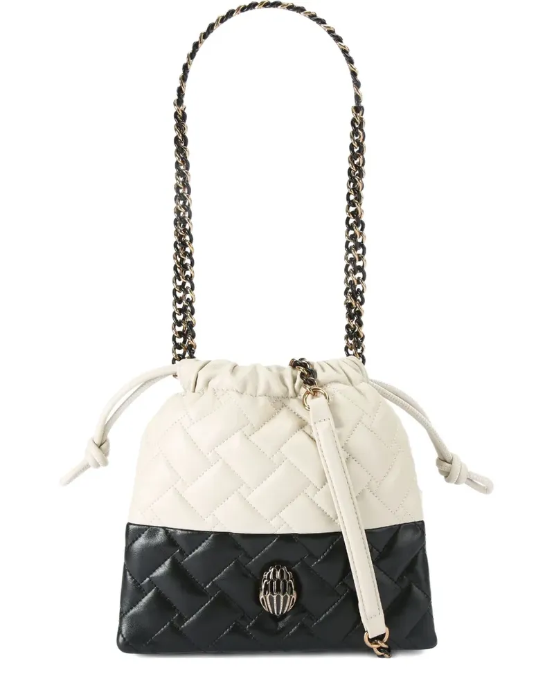 Kurt Geiger Gesteppte Kensington Schultertasche mit Kettenriemen - Weiß Weiß
